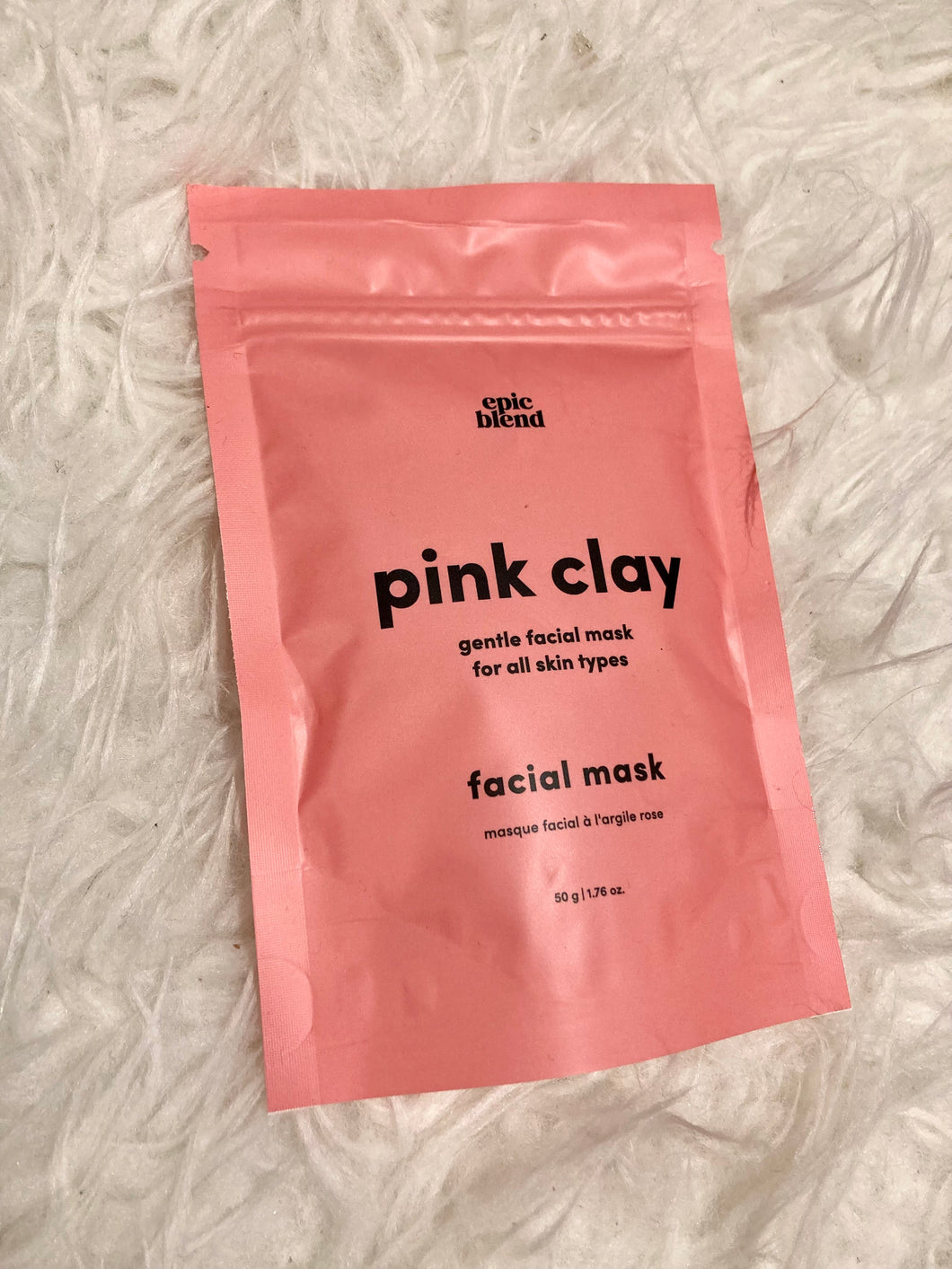 Epic Blend pink clay face mask