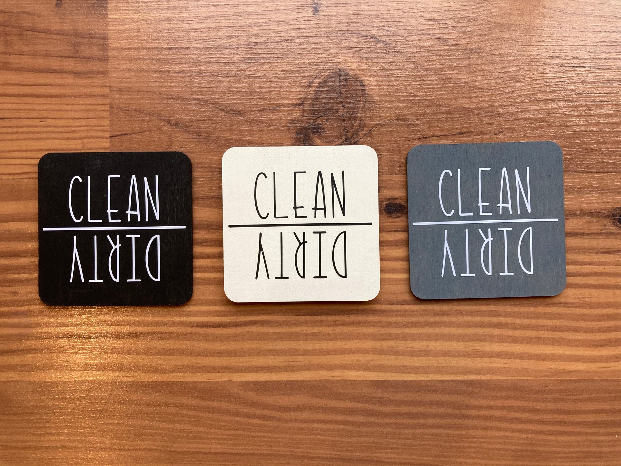 Clean/Dirty Circle or Square Dishwasher Magnet – Montage Goods
